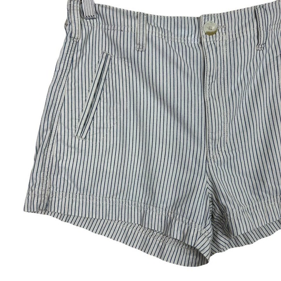 American Eagle Railroad Striped Shorts Size 6 - Picture 2 of 11